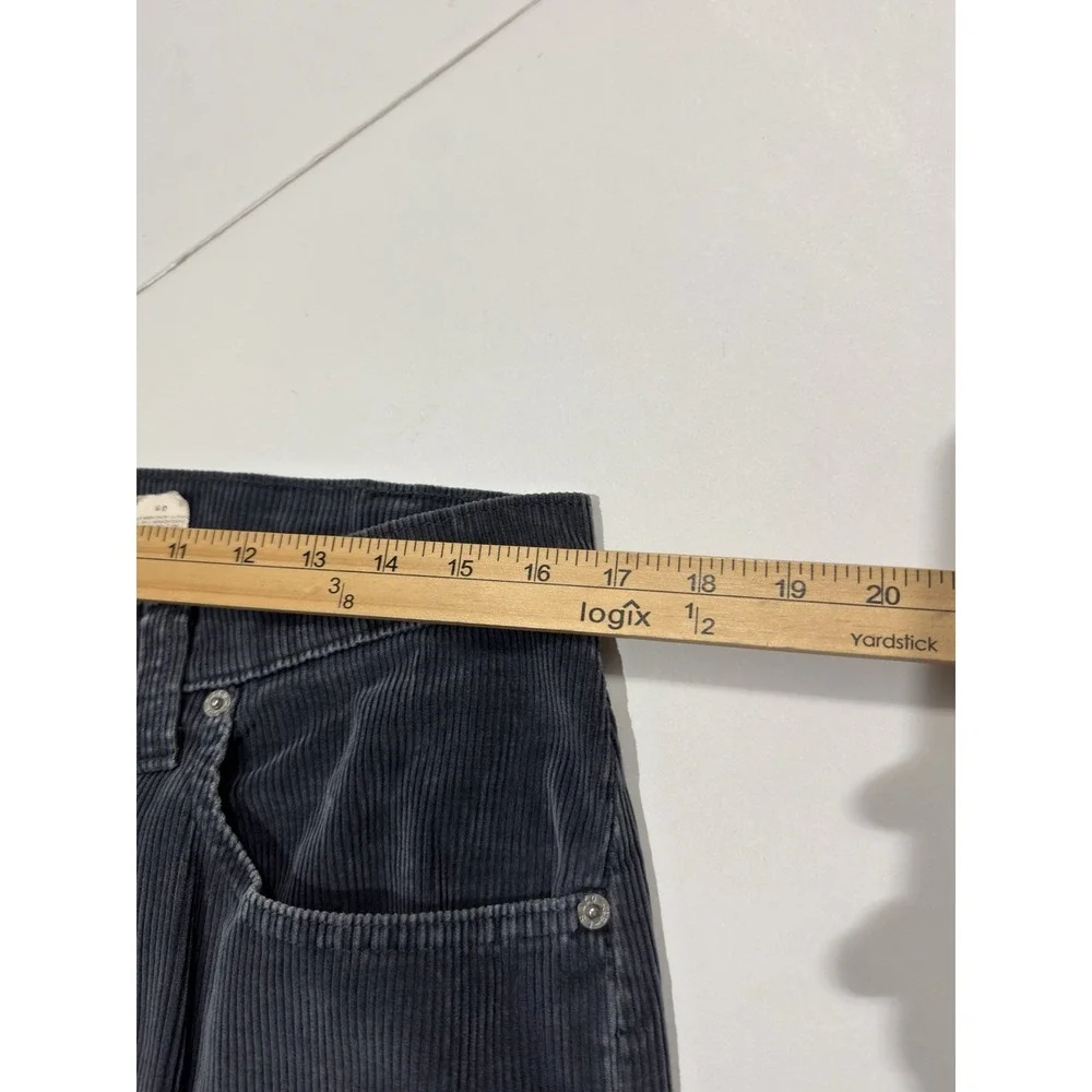 Vintage Levi's L2 Corduroy Pants Baggy Wide Leg Loose 33x34 Made in USA 90s Blue